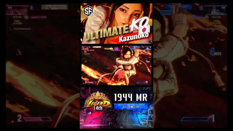 【SF6 ultimate KO】舞／Kazunoko 🆚ケン／orarin #shorts #streetfighter #スト6攻略 #ストリートファイター6 #スト6 #capcom