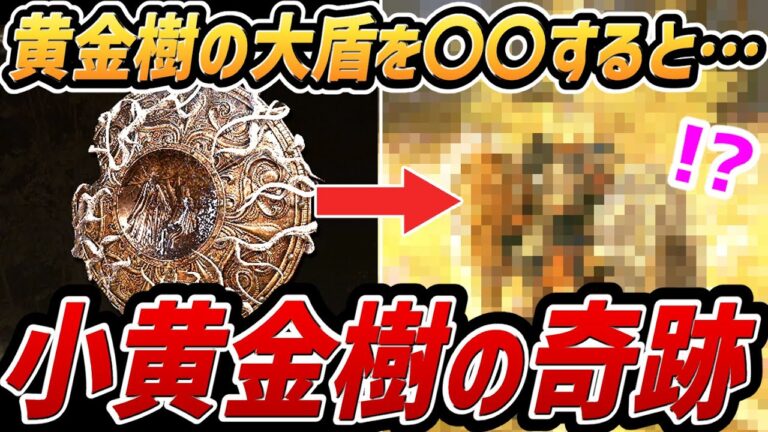 【エルデンリング DLC】「黄金樹の大盾」を〇〇すると・・・小黄金樹の奇跡が！！【小ネタ・裏技・検証】