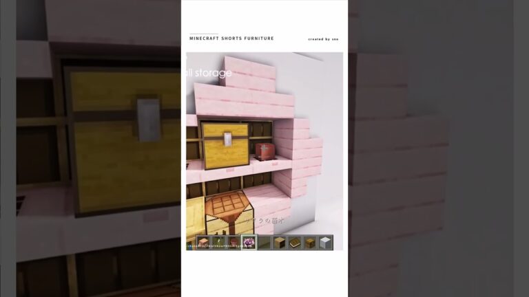 【マイクラ】超かわいすぎてヤバイ🌸最強ミニ建築をつくる！　#shorts