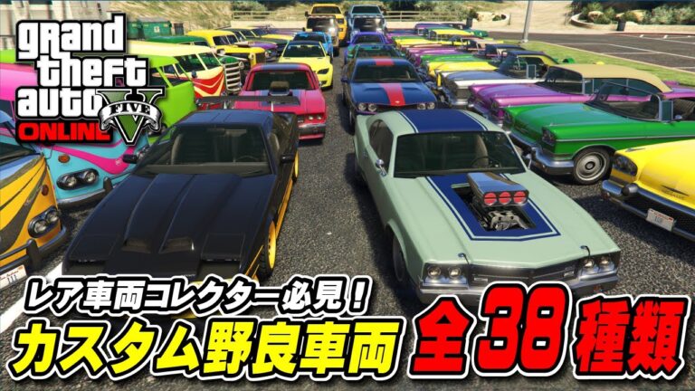 【GTA5】カスタムされたレア野良車両38台の紹介！コレクター必見