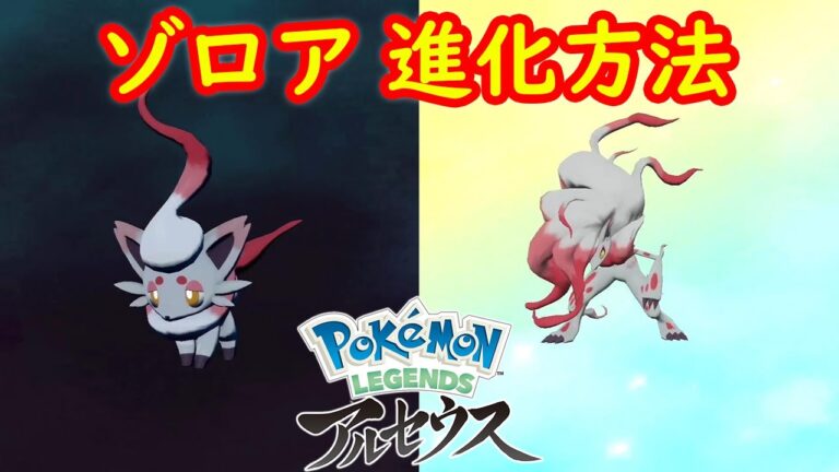 【ヒスイ ゾロア → ゾロアーク】進化方法 攻略  【Pokémon LEGENDS アルセウス ポケモン レジェンズ アルセウス】