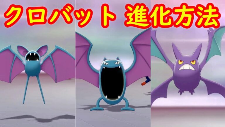 【ゴルバット → クロバット】進化方法 攻略【冠の雪原 ポケモン剣盾DLC】