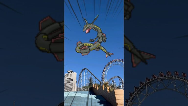 黒いレックウザがあらわれた！#shorts #ポケモン #寸劇 #pokemon #pokémon #レックウザ #ショート