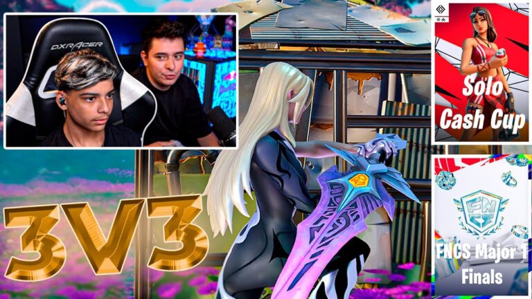 FIGHT 3V3 E 1V1 DOS PROS NA FNCS E CASH CUPS! #54