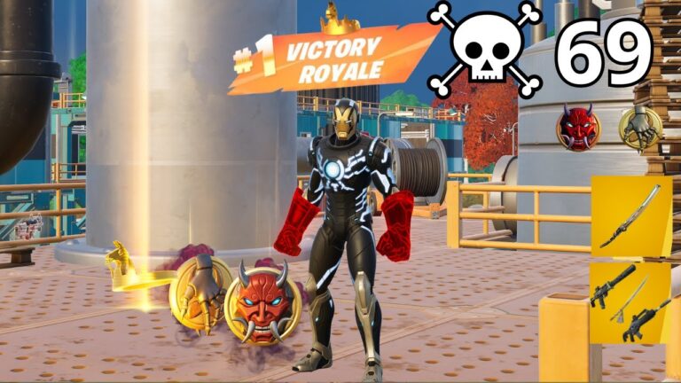 IRON MAN Solo Vs Squads Zero Build Gameplay WINS (NEW Fortnite Chapter 6)