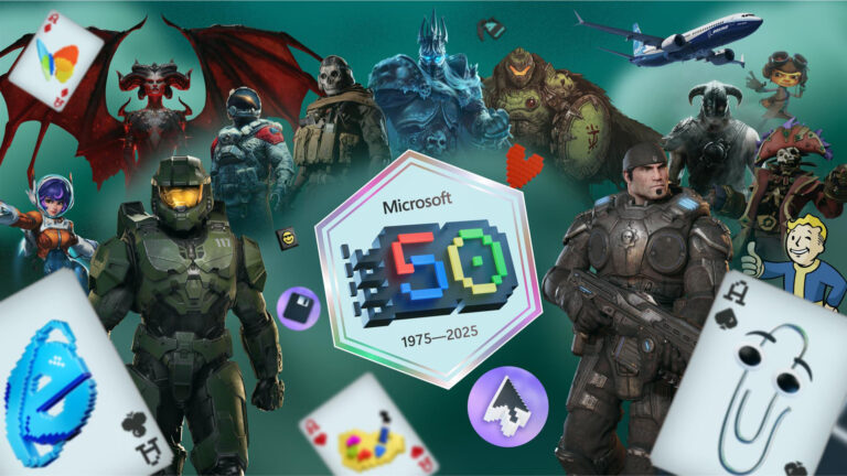Microsoftは本日創業50周年。長い歴史をともに歩んだXboxでは，50周年記念のダイナミック背景やバッジなどを配信中