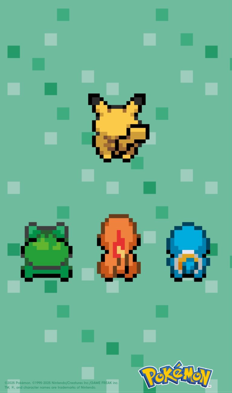 GU、「ポケモン」コラボを予告か。ピカチュウと御三家ポケモンのドット絵画像を公開 – GAME Watch