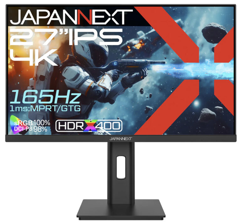 2基のHDMI 2.1入力を備えたゲーマー向け27型4Kディスプレイ計3製品がJAPANNEXTから発売に