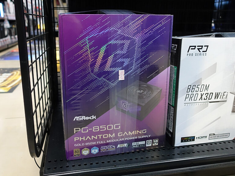 ASRock Phantom Gamingブランドの80PLUS GOLD電源「PG-850G」が店頭入荷 – AKIBA PC Hotline!