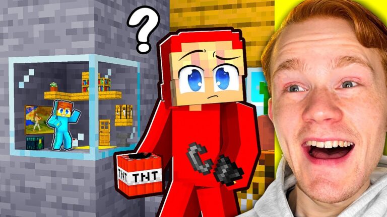 Jag Lurade Affe Med En MINI HEMLIG BAS i Minecraft!