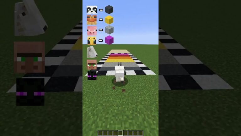 Jump Challenge With Different Mobs #minecraft #shorts