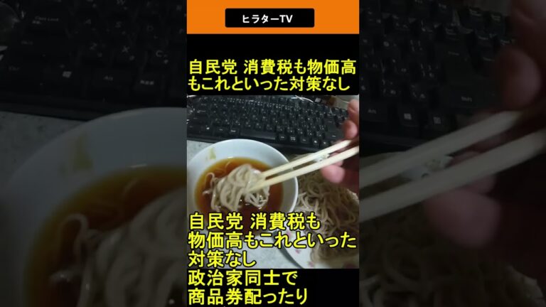 自民党 消費税も物価高もこれといった対策なし 2025.04.18 ヒラターTV ショート #shorts