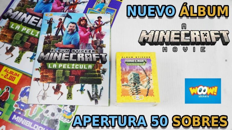 Álbum ‘Minecraft – La Película’ de Woow Stickers: Revisión y apertura 50 sobres