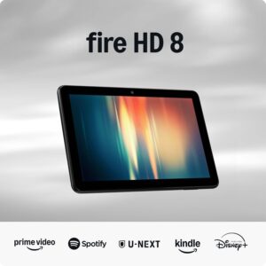 Amazon Fire HD 8 タブレット - ８インチHDディスプレイ、4GB RAM、64GBストレージ、ブラック