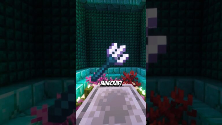 How to enchant a trident in Minecraft#minecraft#shorts