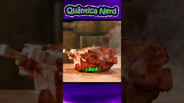 Steve Fez Galinha Na Lava em Minecraft