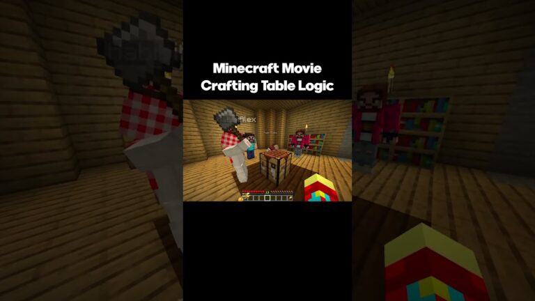 MINECRAFT MOVIE CRAFTING BE LIKE
