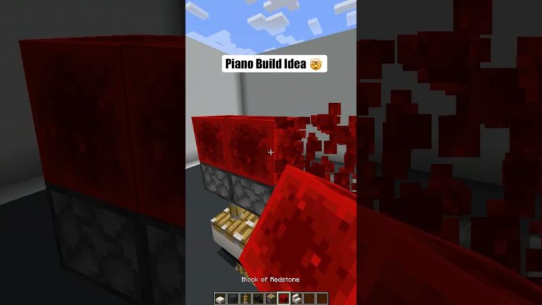 Minecraft Piano Build🤯 #minecraft #shorts