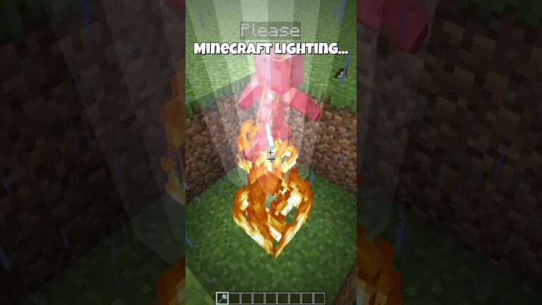 Minecraft Lightning 🤯⚡#minecraft #shorts