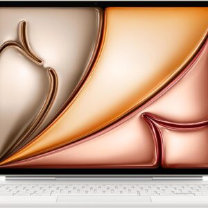 Apple 13 イン チ iPad Air (M2 と M3) 用 Apple Magic Keyboard ケース: 快適にタイピングできるキー ボード、内蔵トラックパッド、英語(US) - ホワイト
