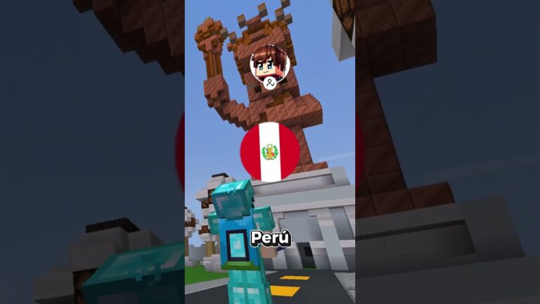 TU PAÍS ESTÁ EN MINECRAFT  #minecraft #minecraftbedrock #minecraftjava