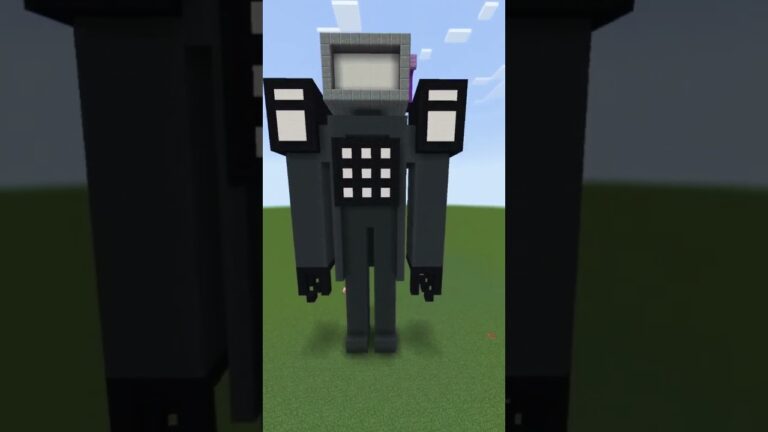 TVMan from Skibidi #minecraft #skibidi #minecraftshorts #speedsong #music
