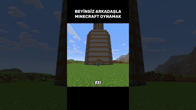 Beyinsiz Arkadaşla Minecraft Oynamak #minecraft