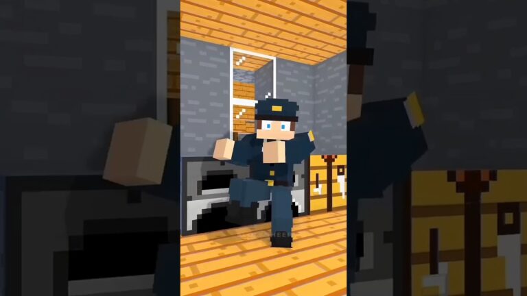 JJ Funny police Animation shorts #minecraft #shorts #maizen #trending #animation #jj #funnyshorts