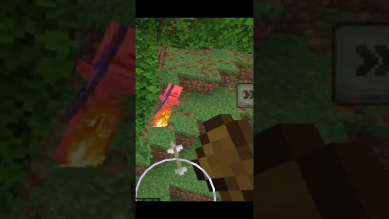 1 mũi tên ma xương ghim vô người #minecraft