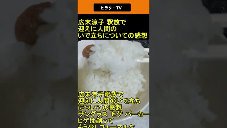 広末涼子 釈放で迎えに人間のいで立ちについての感想 2025.04.23 ヒラターTV ショート#shorts