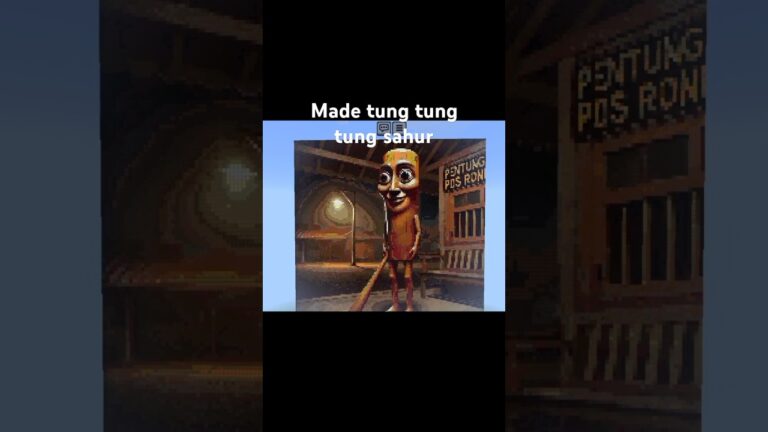 Subscribe for tung tung tung sahur🪵| #tungtungtungsahur #minecraft #pixelart #memes #fyp