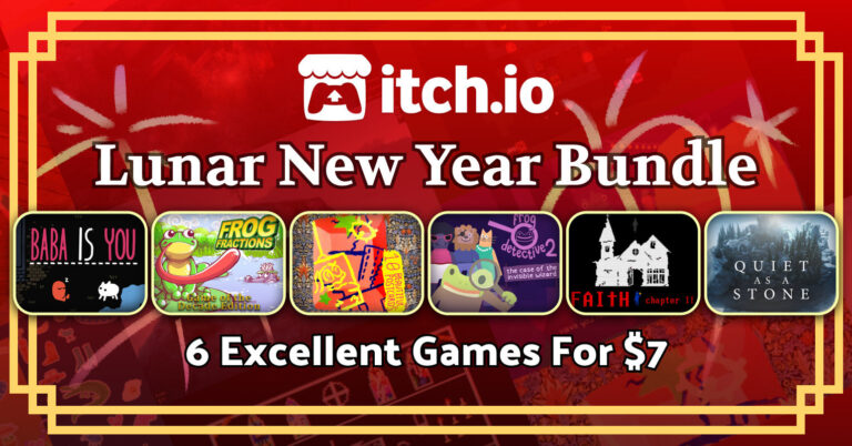 itch.io lunarの新年の販売を発表し、バンドルを選択してください！