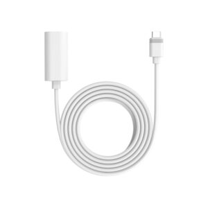 【Ring ソーラーパネル USB-C用】3m延長コード - ホワイト