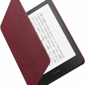 【Kindle Paperwhite・Kindle Paperwhiteシグニチャーエディション 第12世代用】Amazon純正 プレミアムレザーカバー (ルビー)