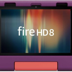 【Fire HD 8 第12世代用】Amazon純正 キッズ向け保護カバー (グレープ)