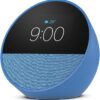 Echo Spot（2024年発売） - スマートアラームクロック with Alexa、鮮やかなサウンド | オーシャンブルー - 画像 (2)