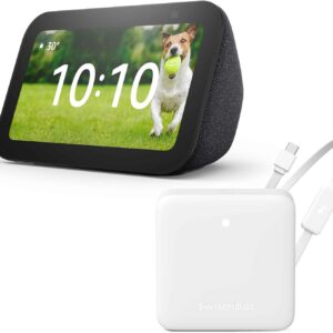 【セット買い】Echo Show 5 (第3世代) チャコール + SwitchBot スマートリモコン Hub Mini (温湿度センサー搭載・Matter対応版)