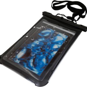 Kindle / Fire / iPad mini / Nexus 7 等対応 タブレット防水ケース (6-7インチ用) ブラック お風呂でも