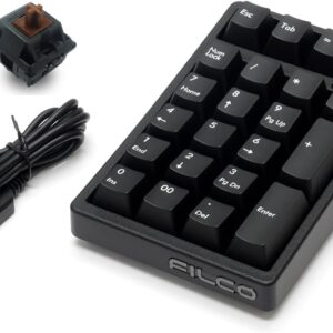 FILCO Majestouch TenKeyPad 2 Professional PBT2色成形キーキャップ CHERRY MX 茶軸 NumLock非連動 22キー USB 黒