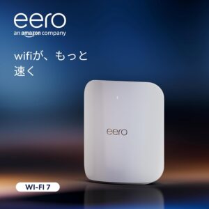 Amazon eero Max 7 - メッシュwifi ルーター | 10Gbpsイーサネット | Wi-Fi 7 | BE20800 | 最大wifi範囲230m² | 同時接続デバイス約200台 | ゲームにおすすめ