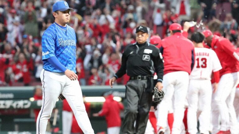 DeNA山崎 1球で敗戦投手に