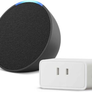 【セット買い】Echo Pop チャコール + Amazonベーシック スマートプラグ