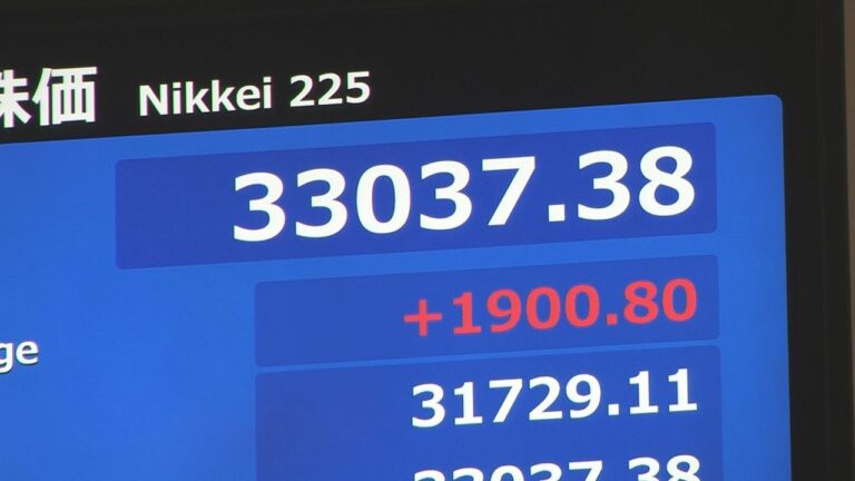 日経平均株価 4営業日ぶり急反発