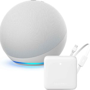 【セット買い】Echo (第4世代) グレーシャーホワイト + SwitchBot スマートリモコン Hub Mini (温湿度センサー搭載・Matter対応版)