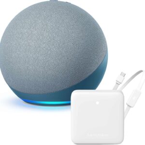 【セット買い】Echo (第4世代) トワイライトブルー + SwitchBot スマートリモコン Hub Mini (温湿度センサー搭載・Matter対応版)