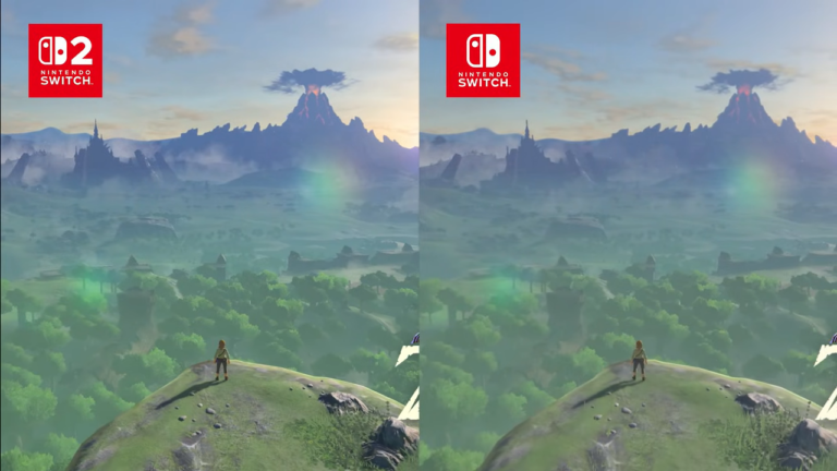 『ゼルダの伝説 ブレス オブ ザ ワイルド Nintendo Switch 2 Edition』Switch版との比較映像が公開。ほこらワープ時のロード時間は大幅に短縮、コログの森はより美しくなり、フレームレートも安定
