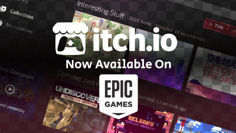 Itch Desktopクライアントは、Epic Gamesストアで利用可能になりました！