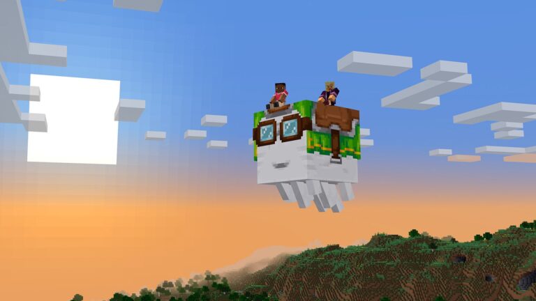 『マイクラ』最新スナップショットで「ハッピーガスト」が実装。ネザーで見つけた「ドライガスト」に水を与え、かわいい「ガストリング」に雪玉を食べさせ、「ハッピーガスト」に成長したらハーネスを付けて乗り回そう