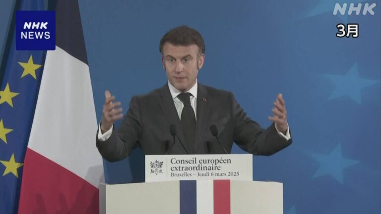 仏大統領 “パレスチナを国家として”6月にも承認の考え