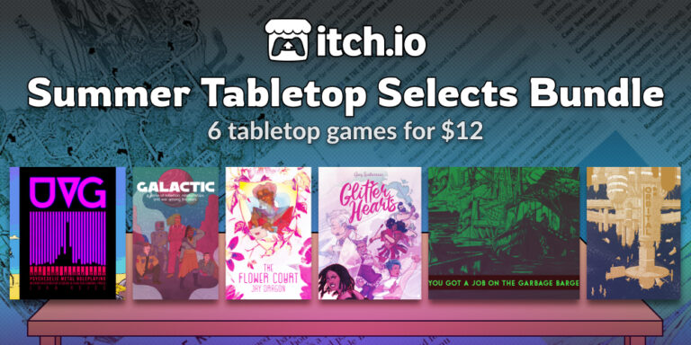 itch.ioの夏の販売とテーブルトップを発表するバンドルを選択します！
